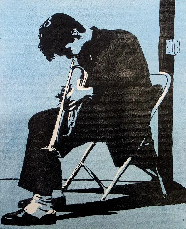 Concentrating — Ink on paper
