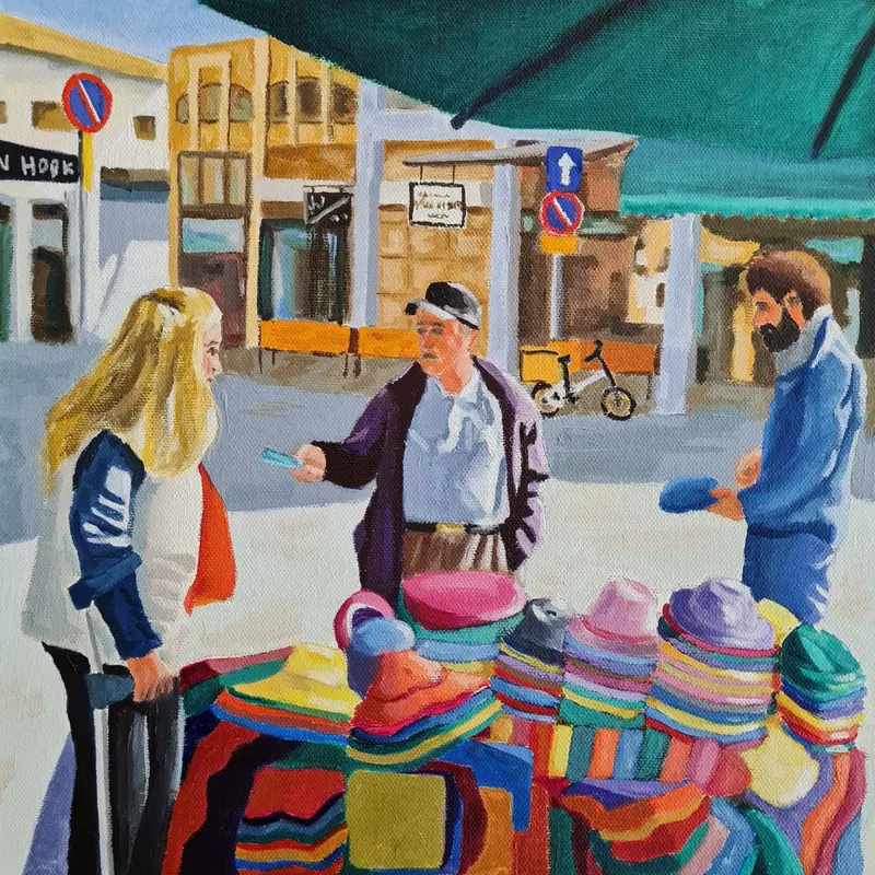 Arguing — Oil on canvas