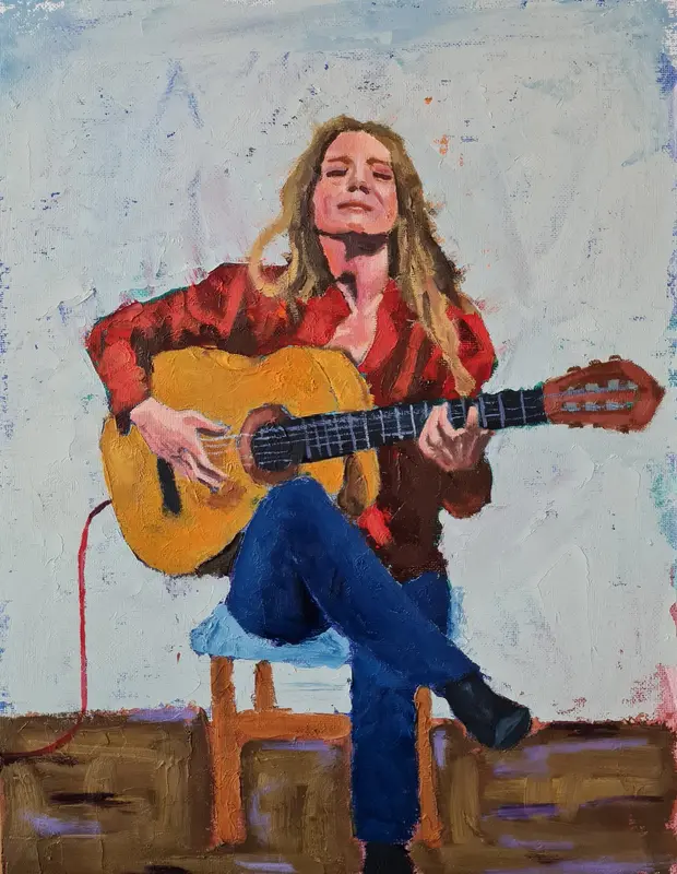 B-flat — Oil on canvas