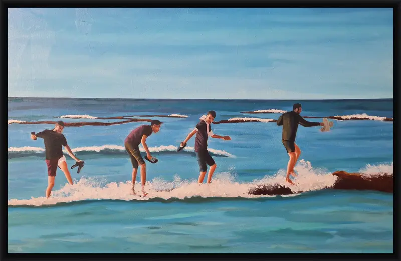 Balance shown in frame 1