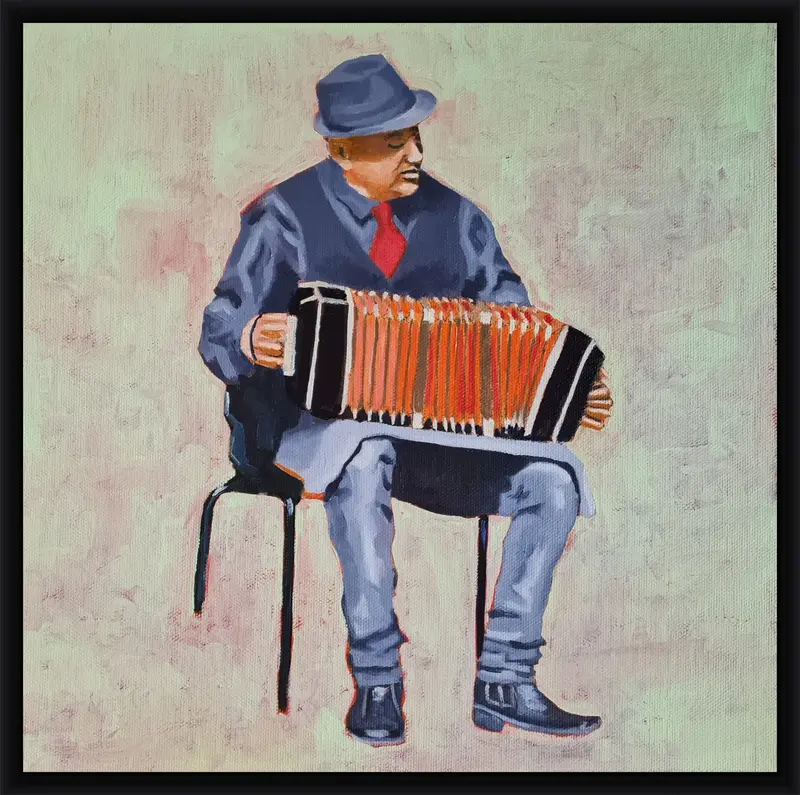 Bandoneon Man shown in frame 2