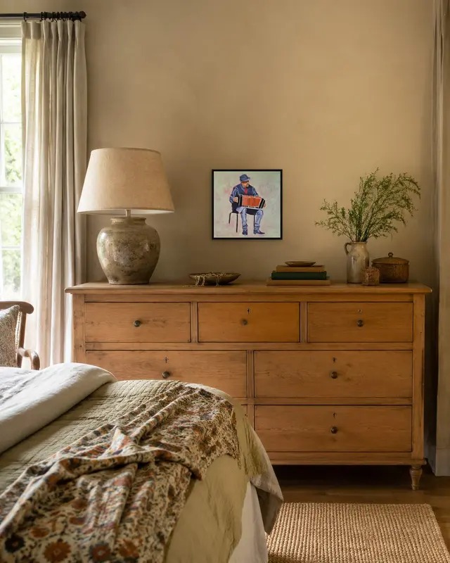 Bandoneon Man displayed in a room setting 3