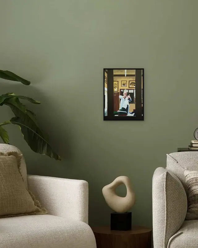 Barber displayed in a room setting 2