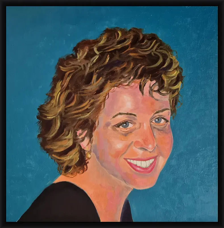 Blue eyes shown in frame 2
