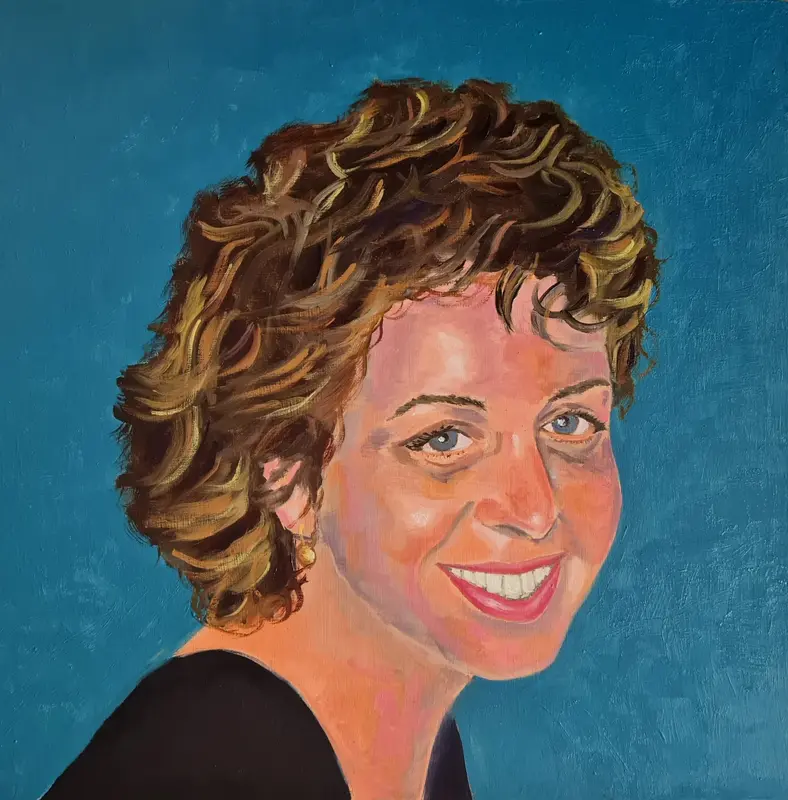 Blue eyes — Oil on canvas