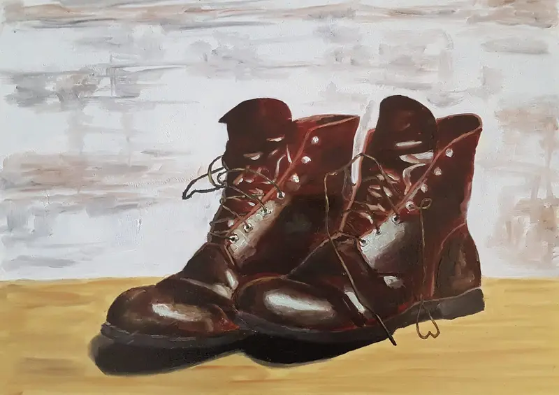 Boots — Oil on canvas
