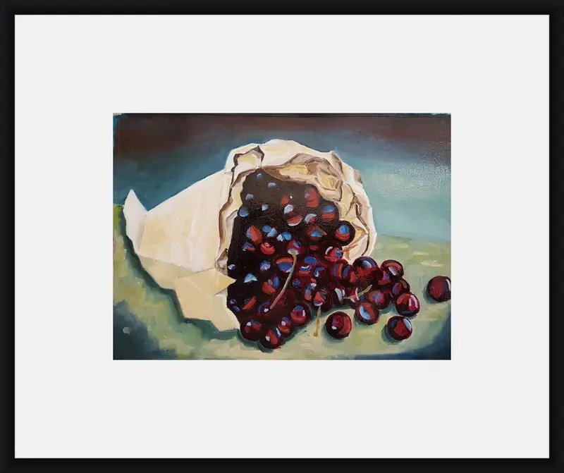 Cherries shown in frame 1