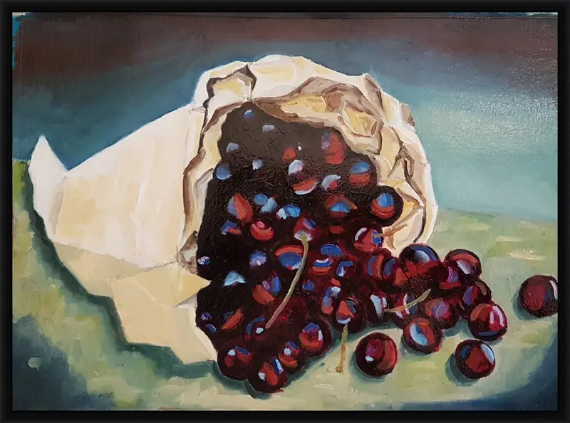 Cherries shown in frame 2