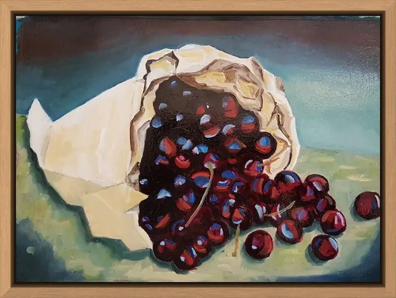 Cherries shown in frame 3