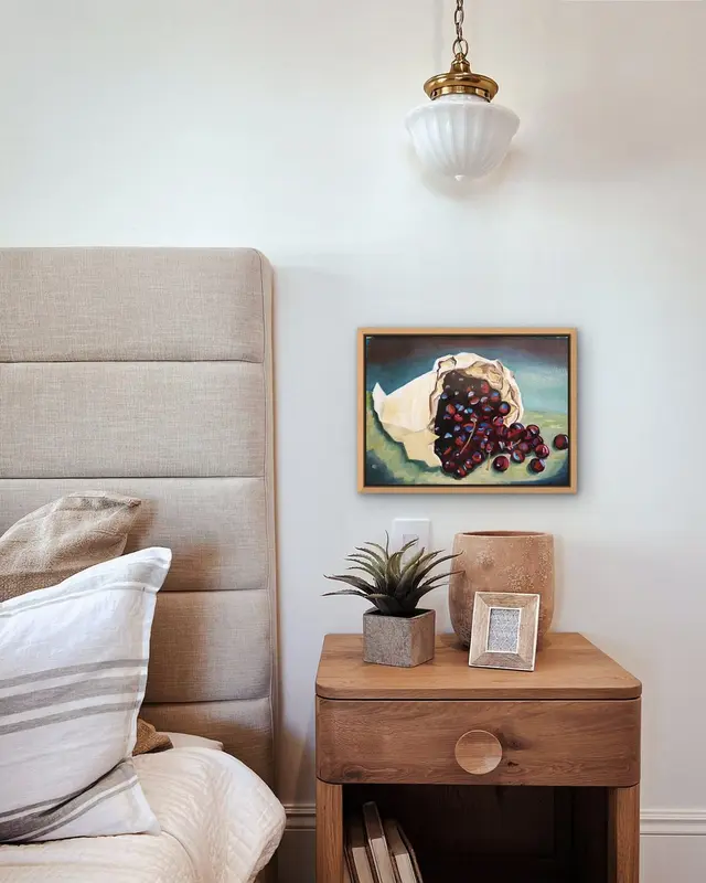 Cherries displayed in a room setting 2