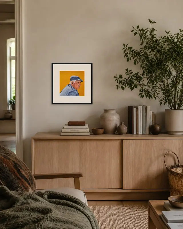 Dad displayed in a room setting 1