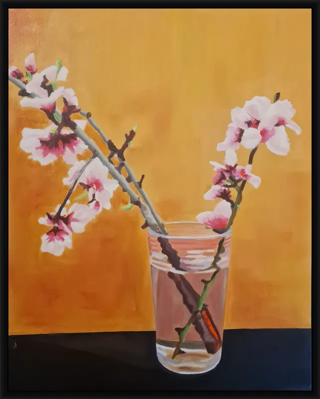 Flowering Almond shown in frame 1