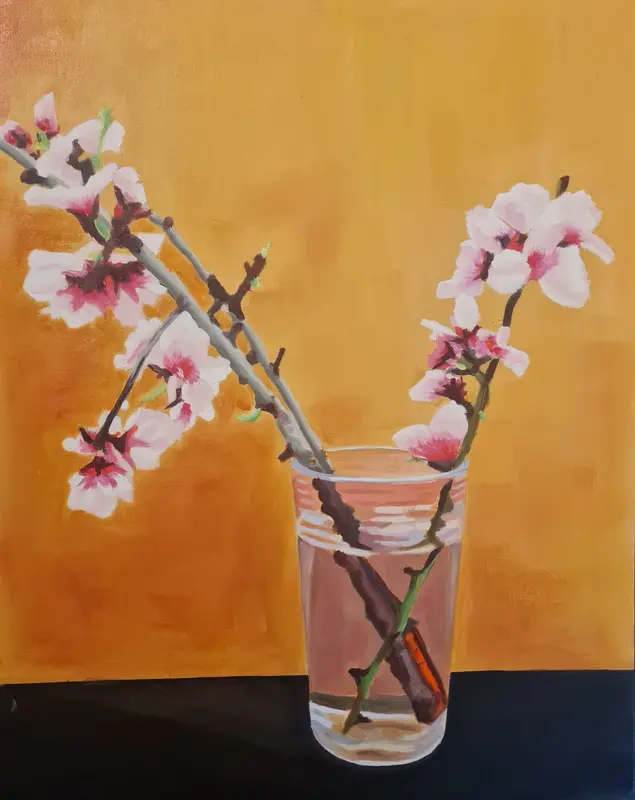 Flowering Almond — Oil on canvas