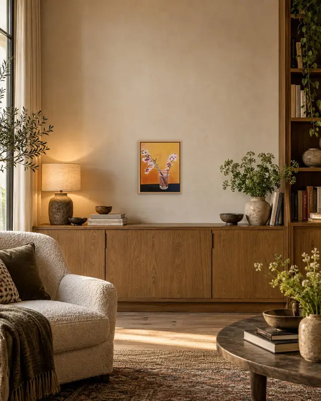 Flowering Almond displayed in a room setting 2