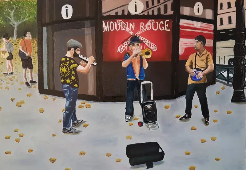 Gipsies — Oil on canvas