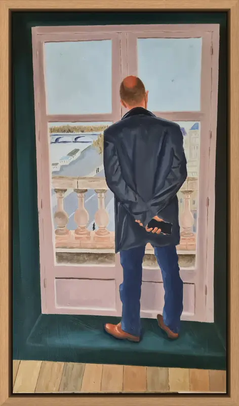 Homage to CAILLEBOTTE shown in frame 2