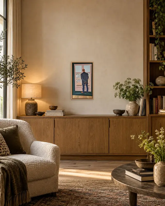 Homage to CAILLEBOTTE displayed in a room setting 2
