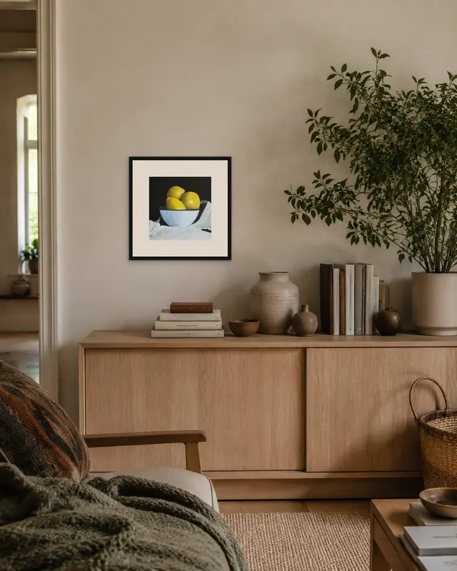 Lemons displayed in a room setting 1