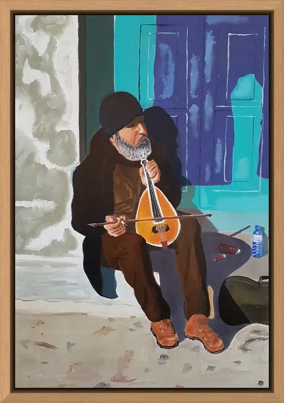 Lyre shown in frame 3