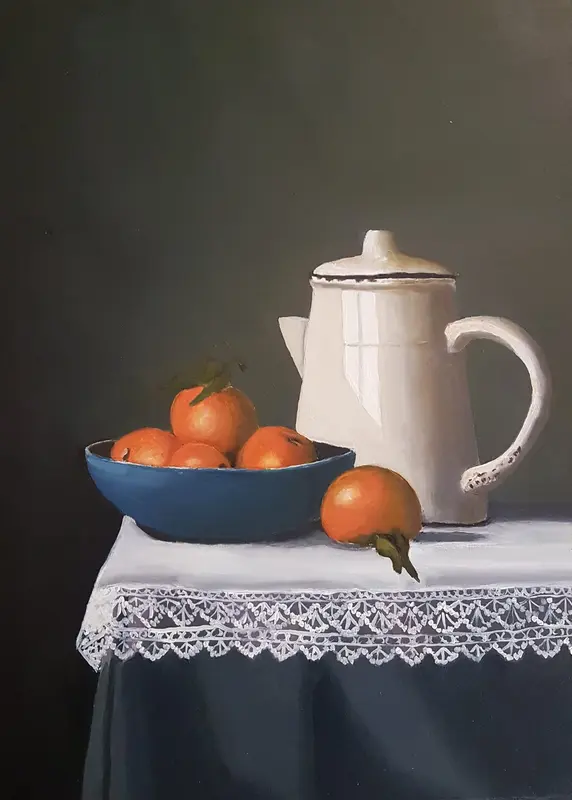 Mandarins — Oil on canvas