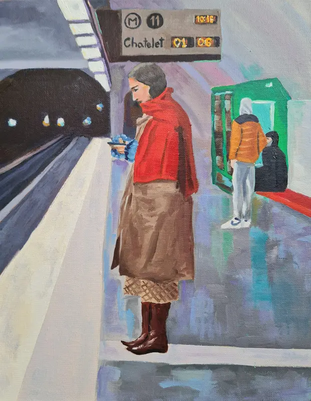 Metro — Oil on canvas