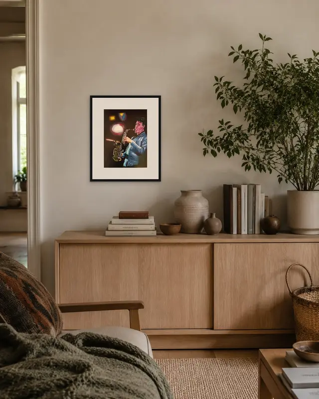 Night Jazz displayed in a room setting 1