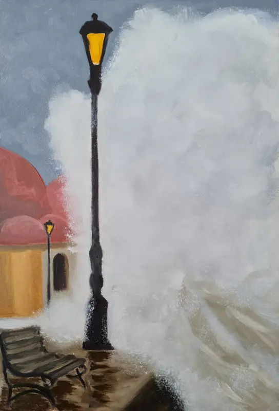 Perfect storm — Oil on canvas