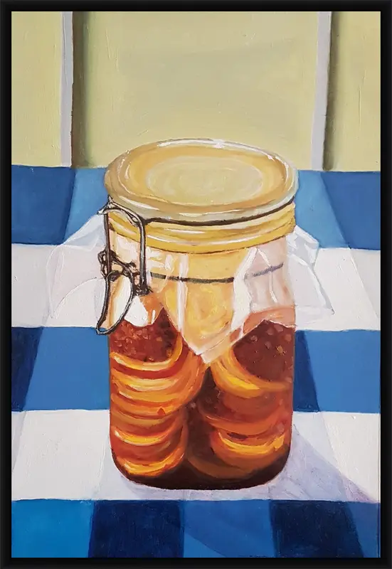 Pickles shown in frame 2