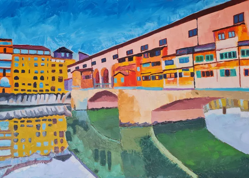 Ponte Vecchio — Oil on canvas
