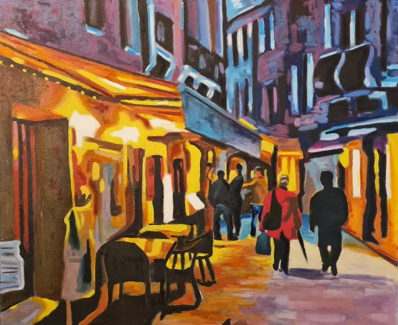 Que c’est triste Venise — Oil on canvas