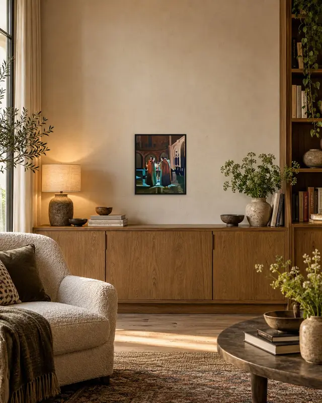 Silence displayed in a room setting 1