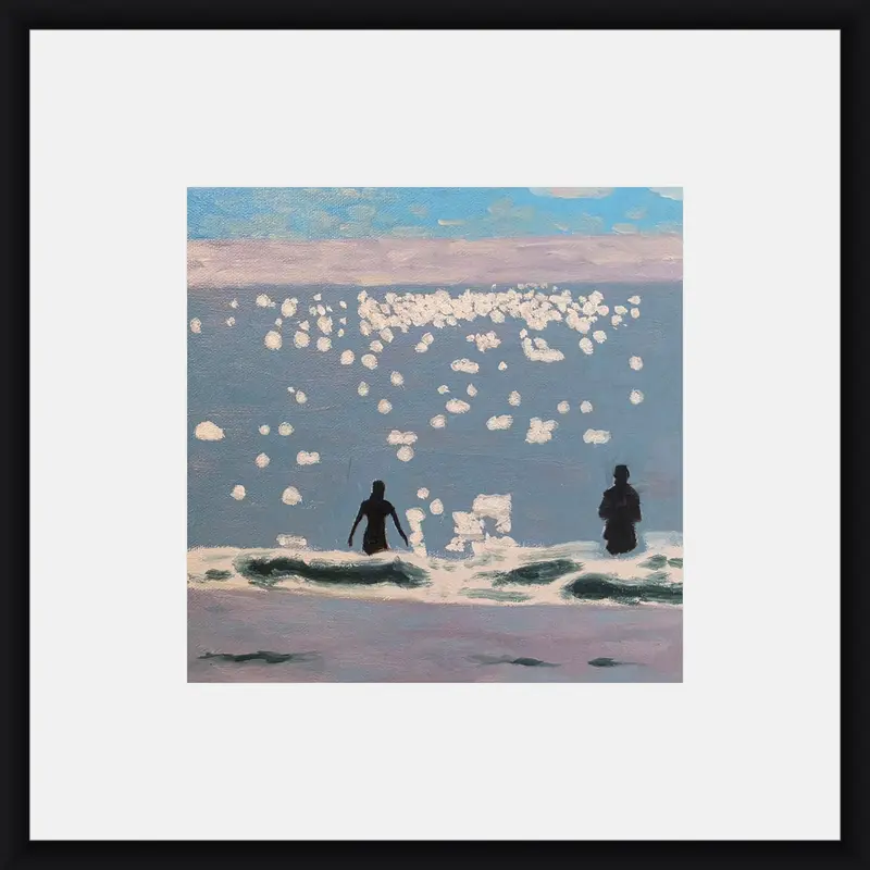 Sunset shown in frame 1
