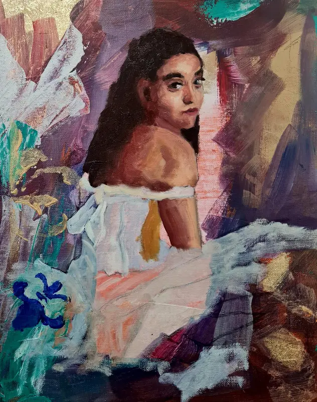 The pose — Oil on canvas