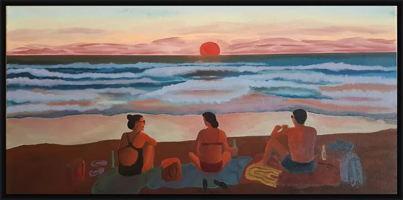 Trio shown in frame 1