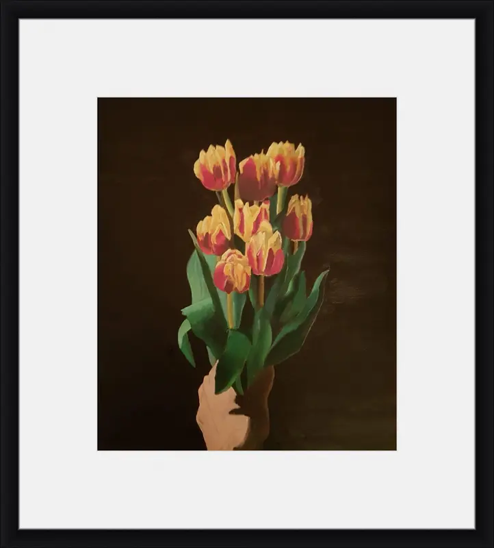 Tulips shown in frame 1