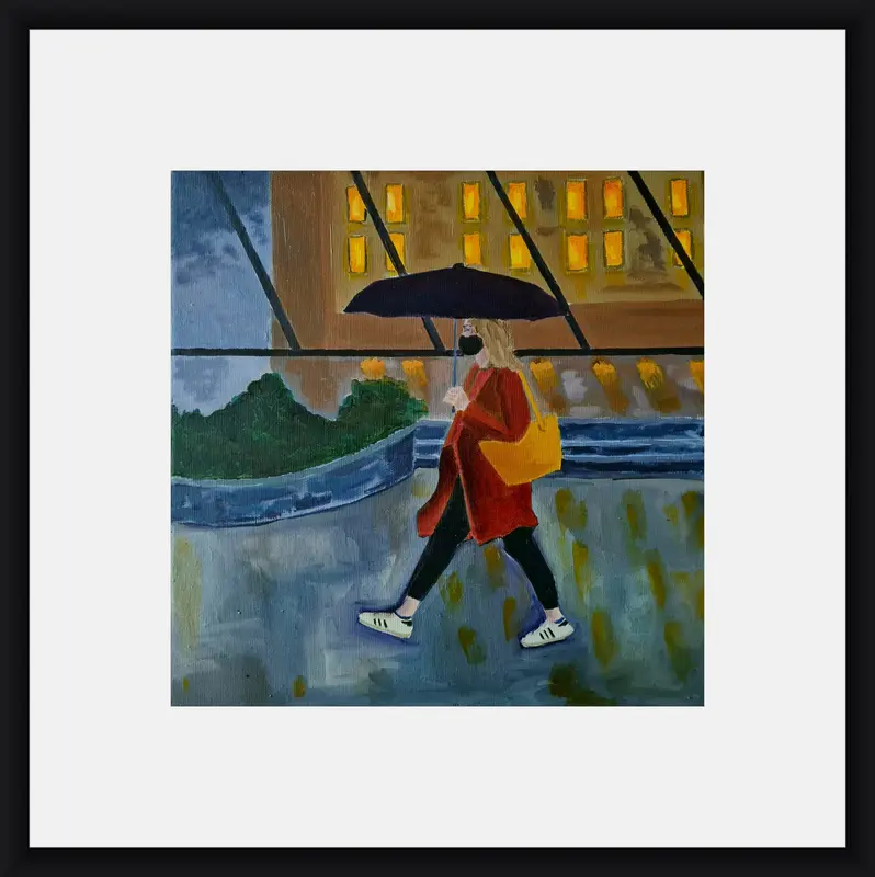 Walk safe shown in frame 1