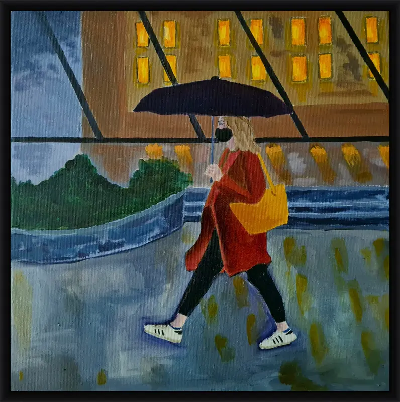 Walk safe shown in frame 2