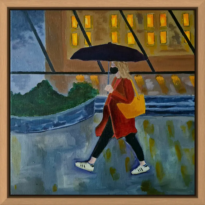Walk safe shown in frame 3