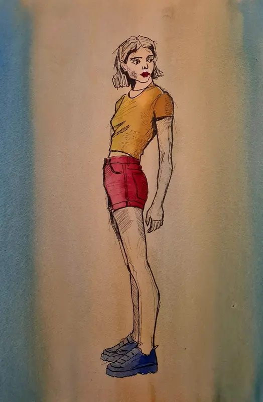Naivety I — Watercolor on paper