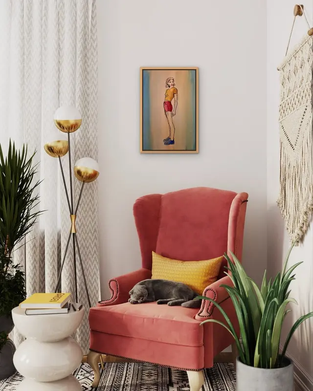 Naivety I displayed in a room setting 3