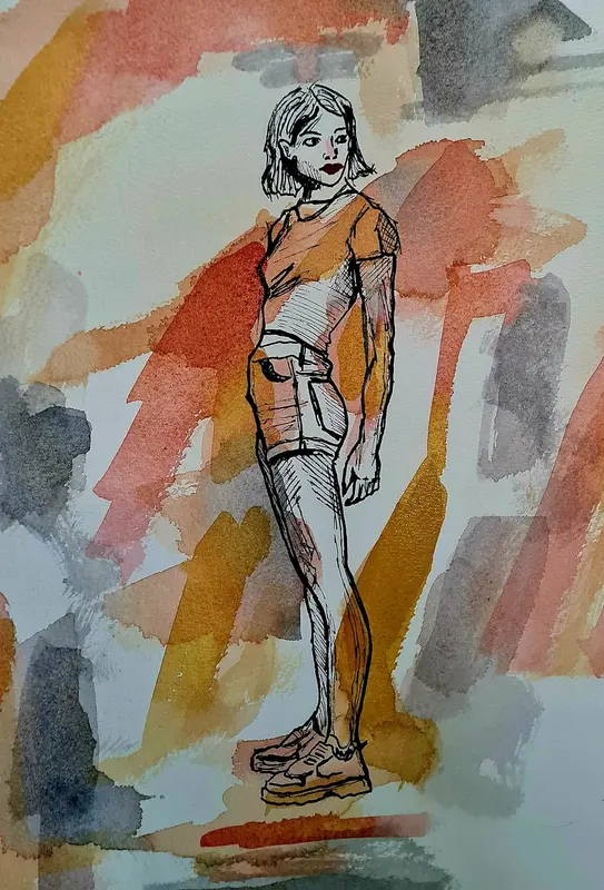 Naivety II — Watercolor on paper
