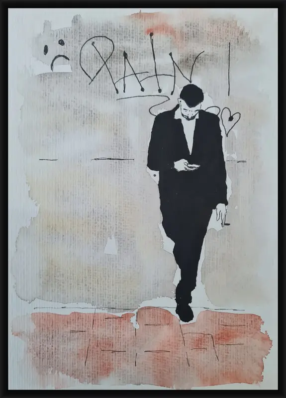 The waiting one shown in frame 2